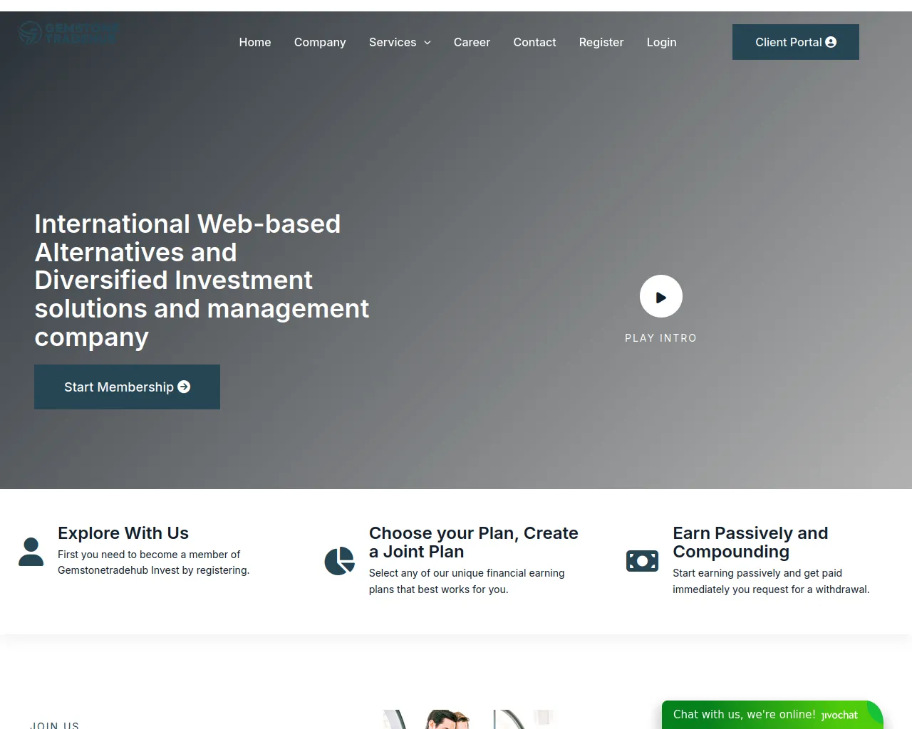 Screenshot of gemstonetradehub.cc