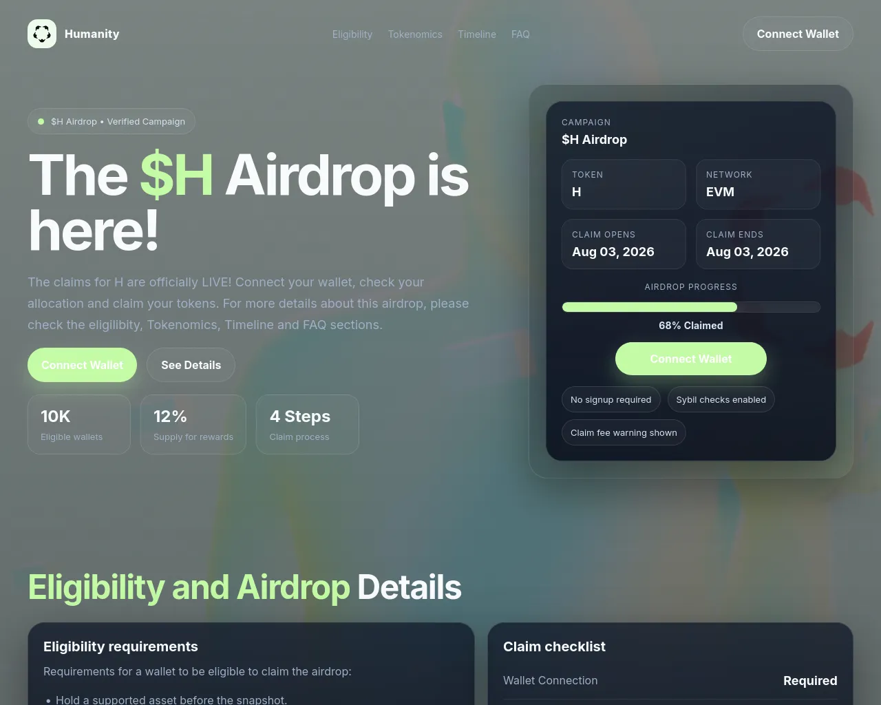 Screenshot of humanityprotocol.app