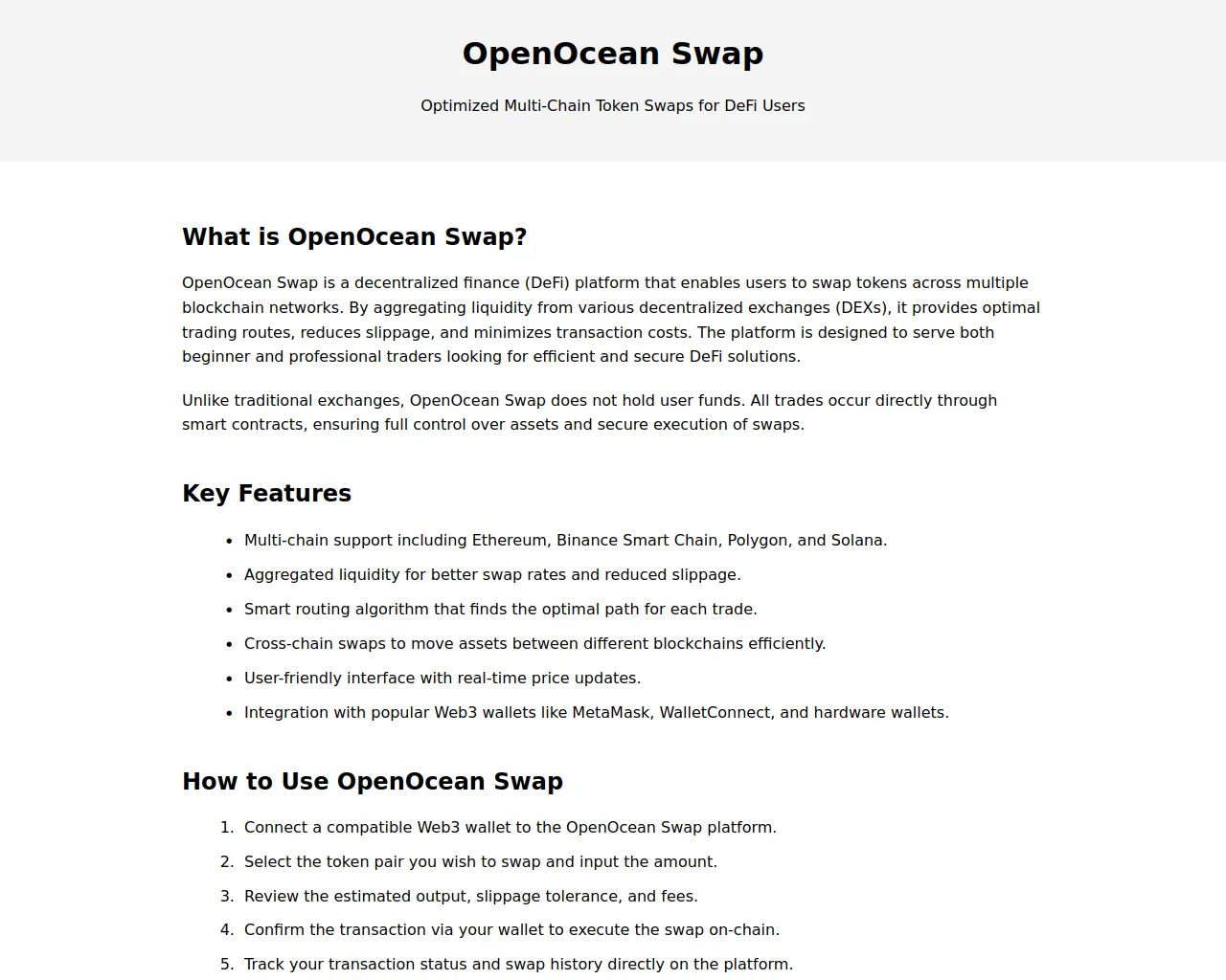 Screenshot of openocean-swap.pages.dev