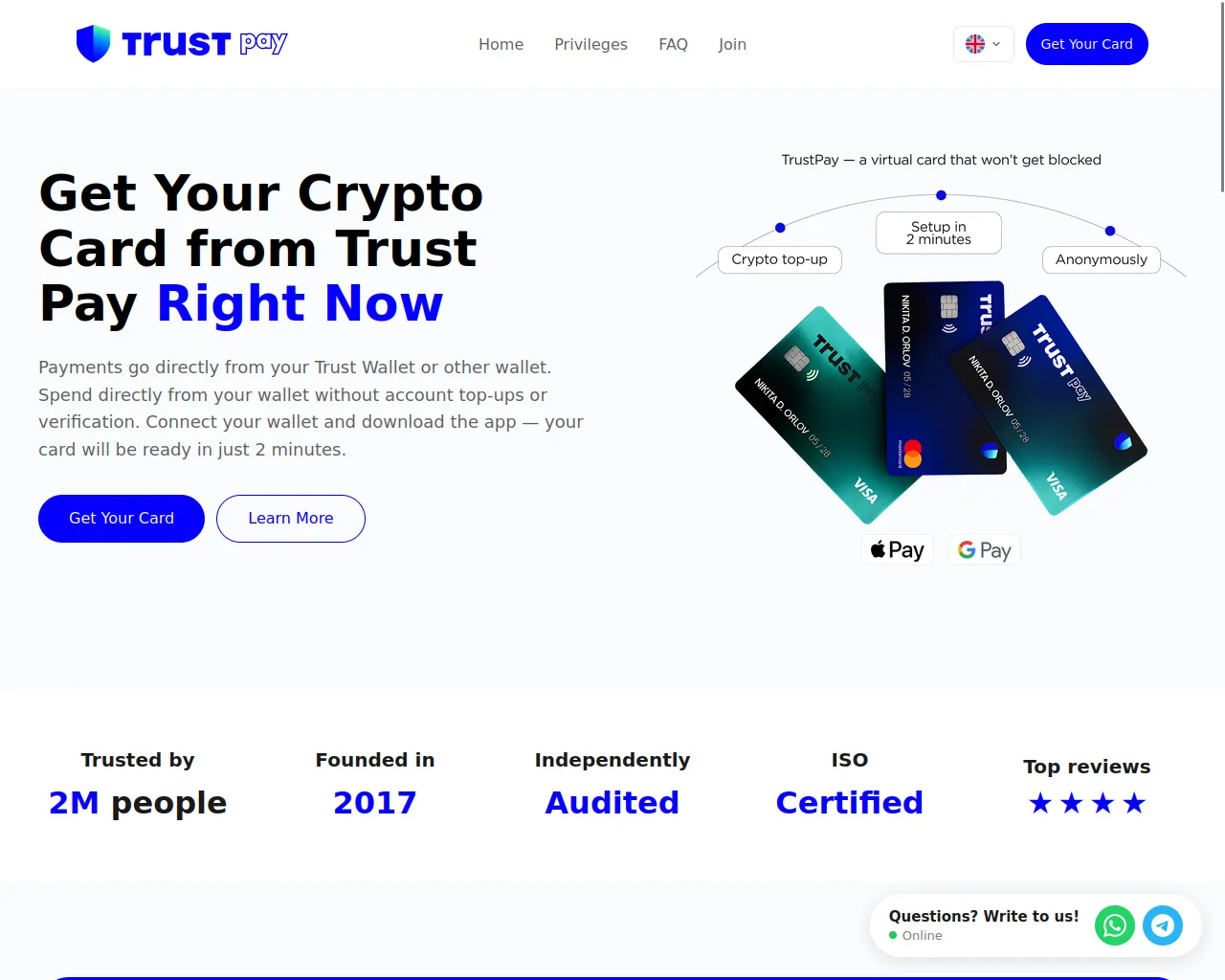 Screenshot of trustkard.vip