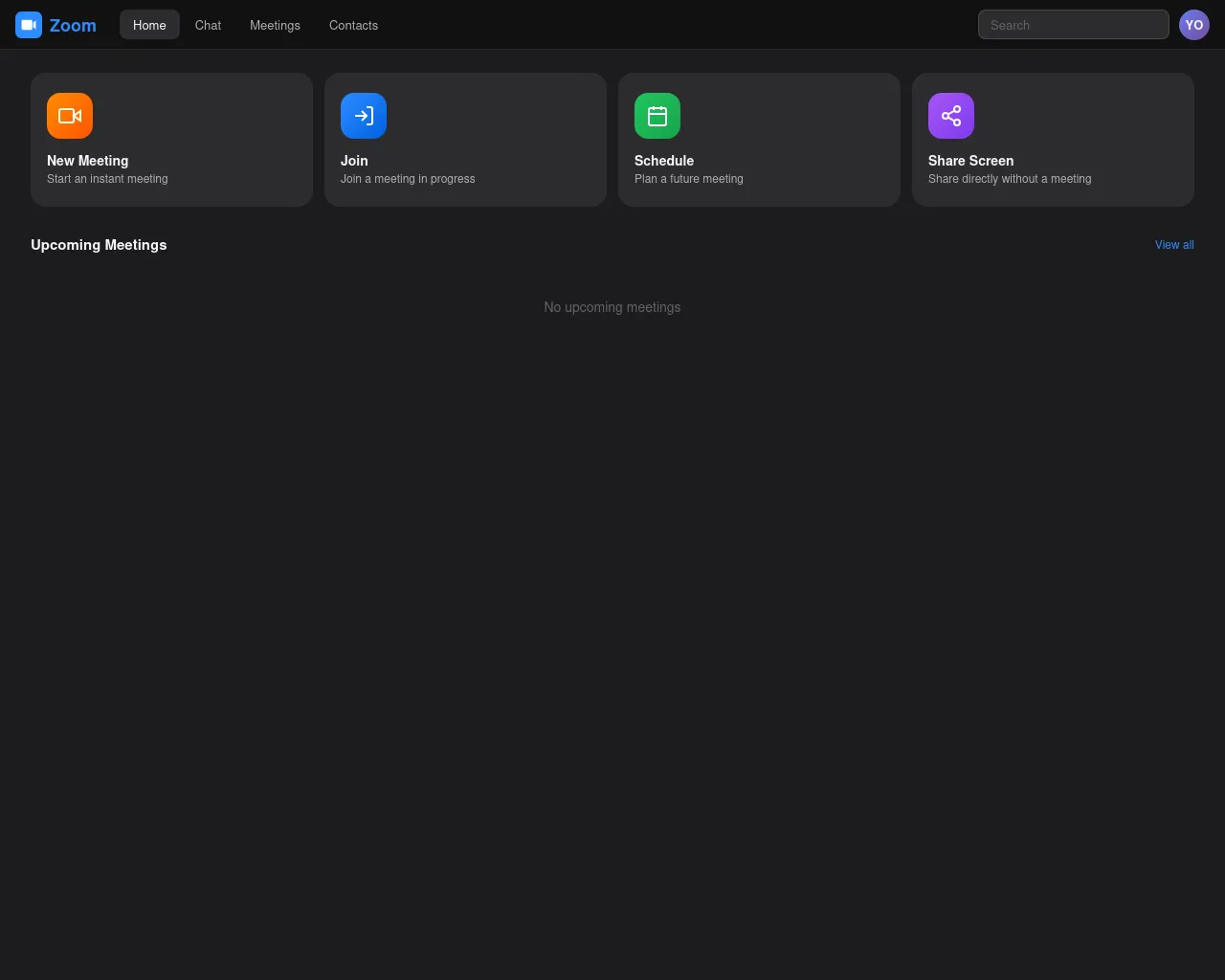 Screenshot of zoommeeting.tech