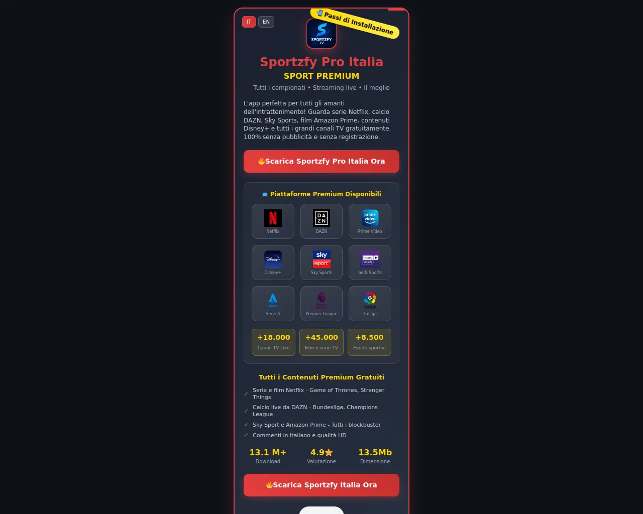 Screenshot of sportzfy-pro.live