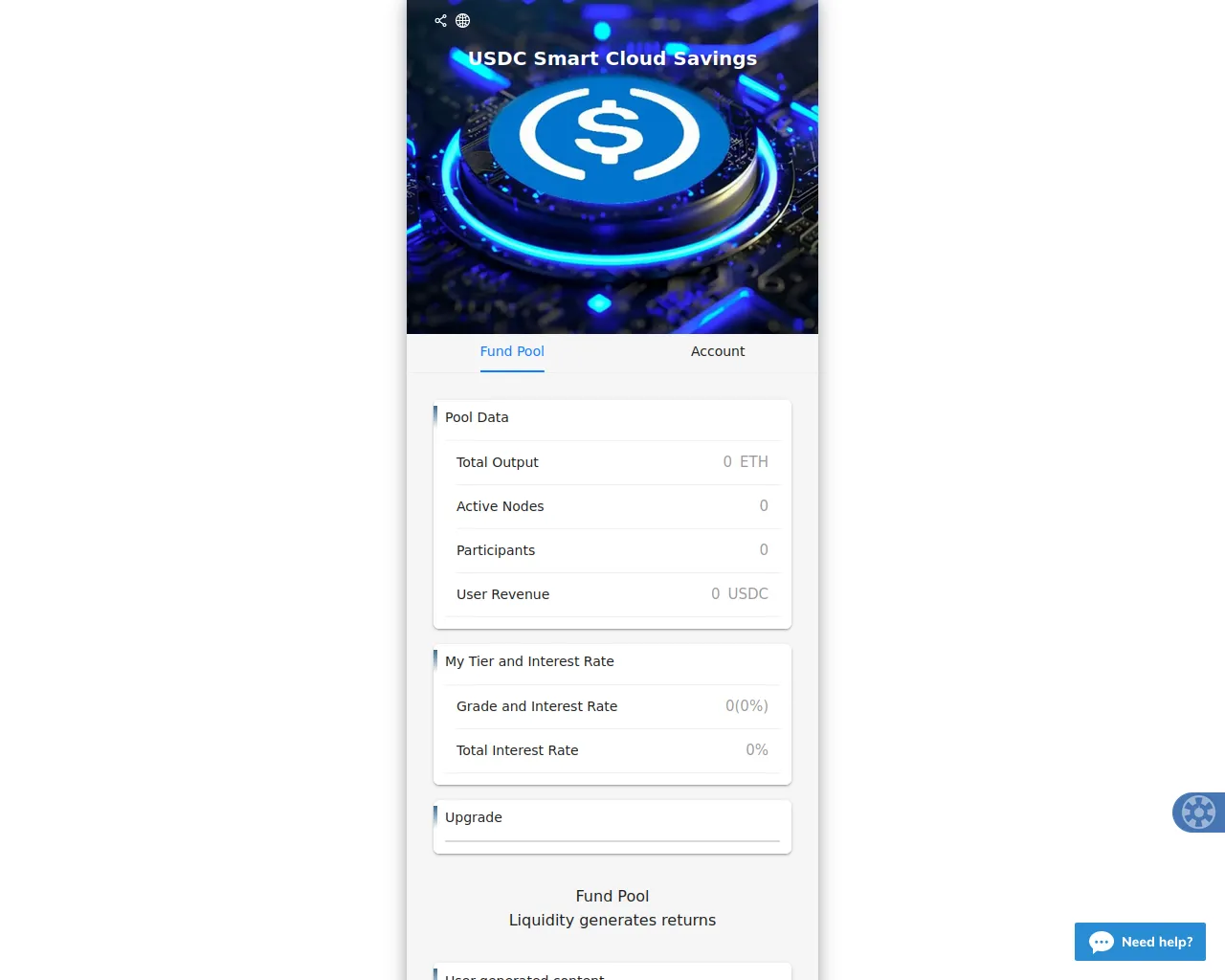 Screenshot of usdccloudai.com