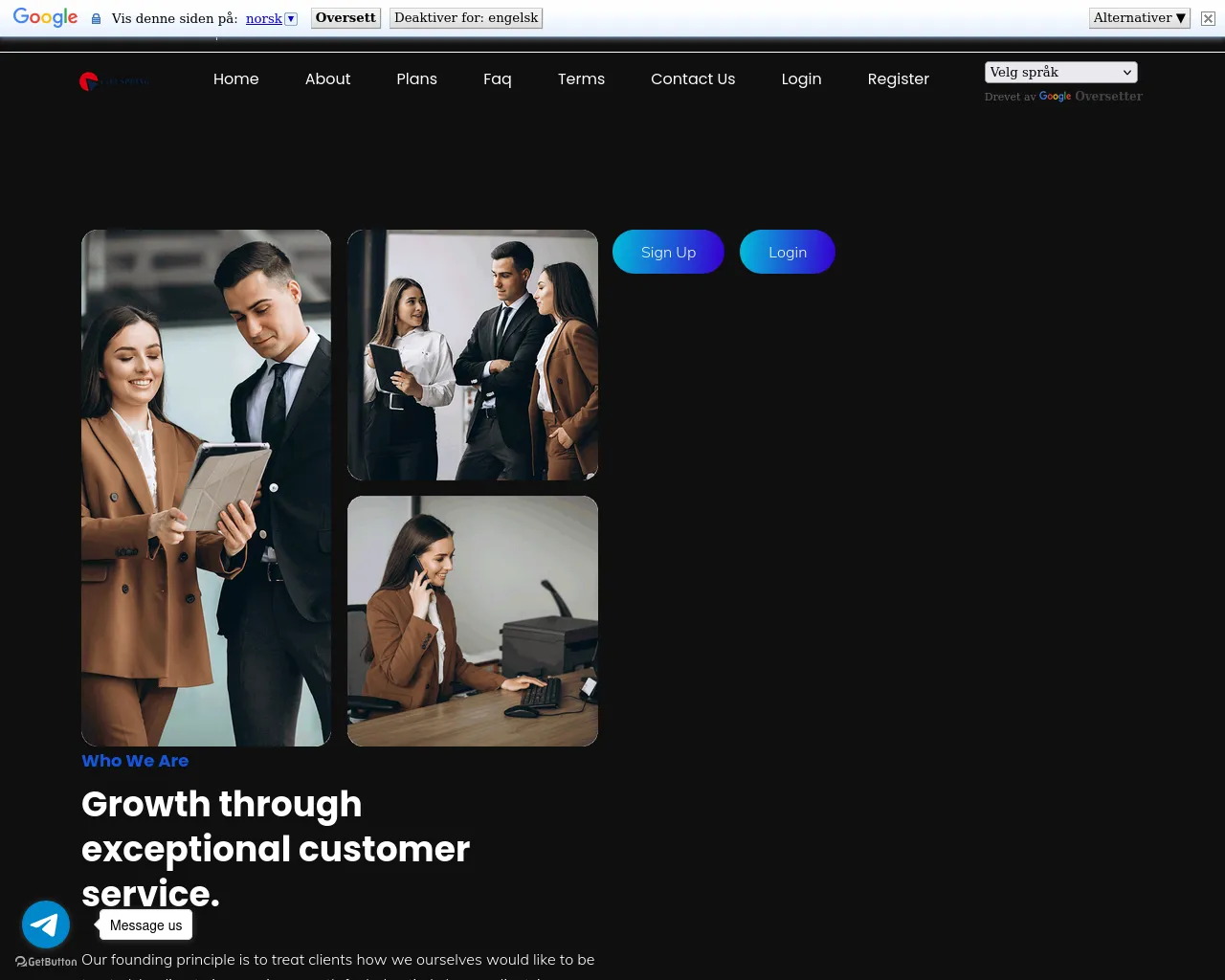 Screenshot of valuspring.org