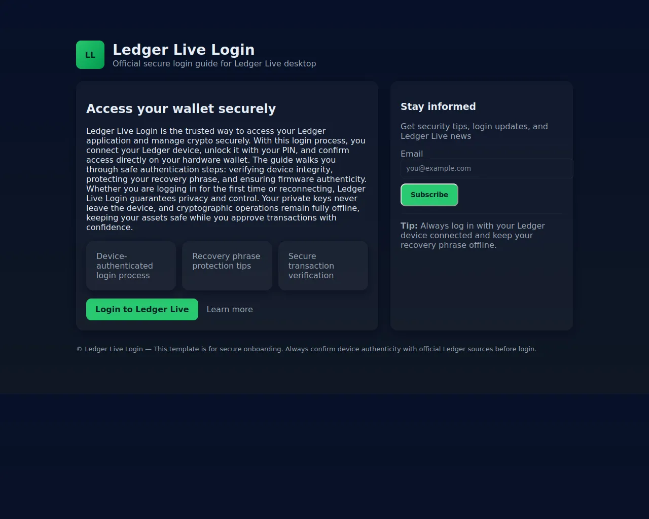 Screenshot of en-ledgre-logi.pages.dev