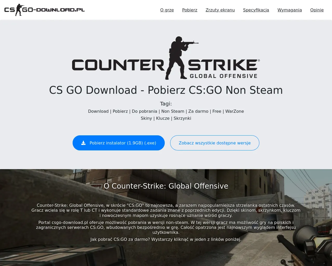 Screenshot of csgo-download.pl