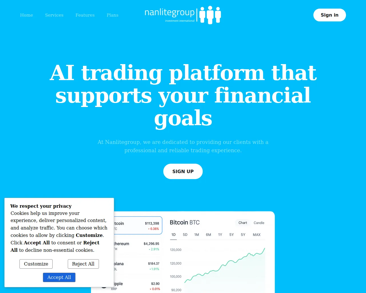 Screenshot of nanlite-group.com