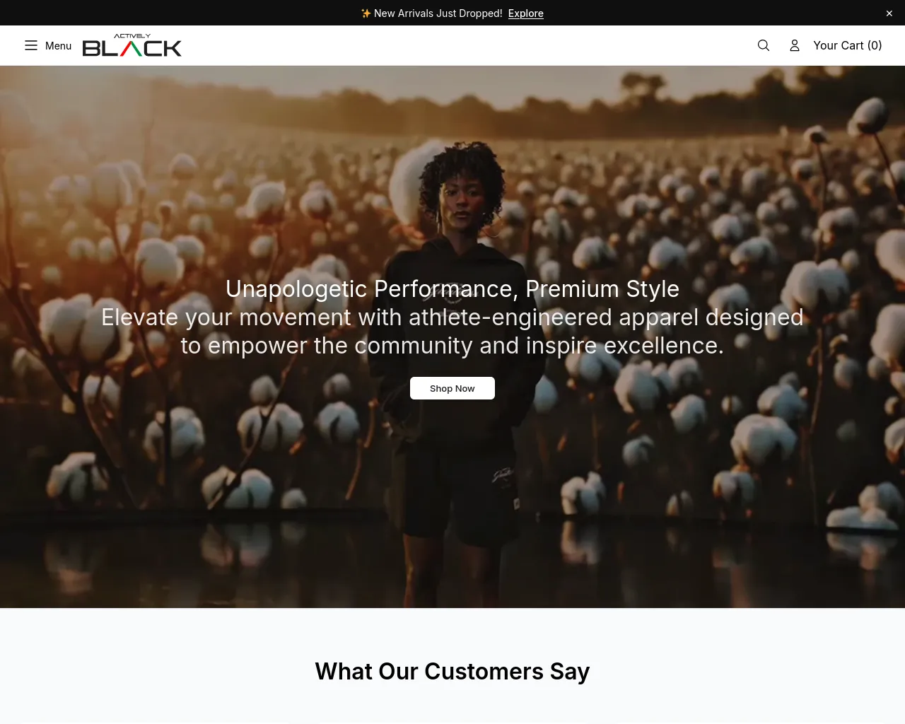 Screenshot of activelyculture.shop