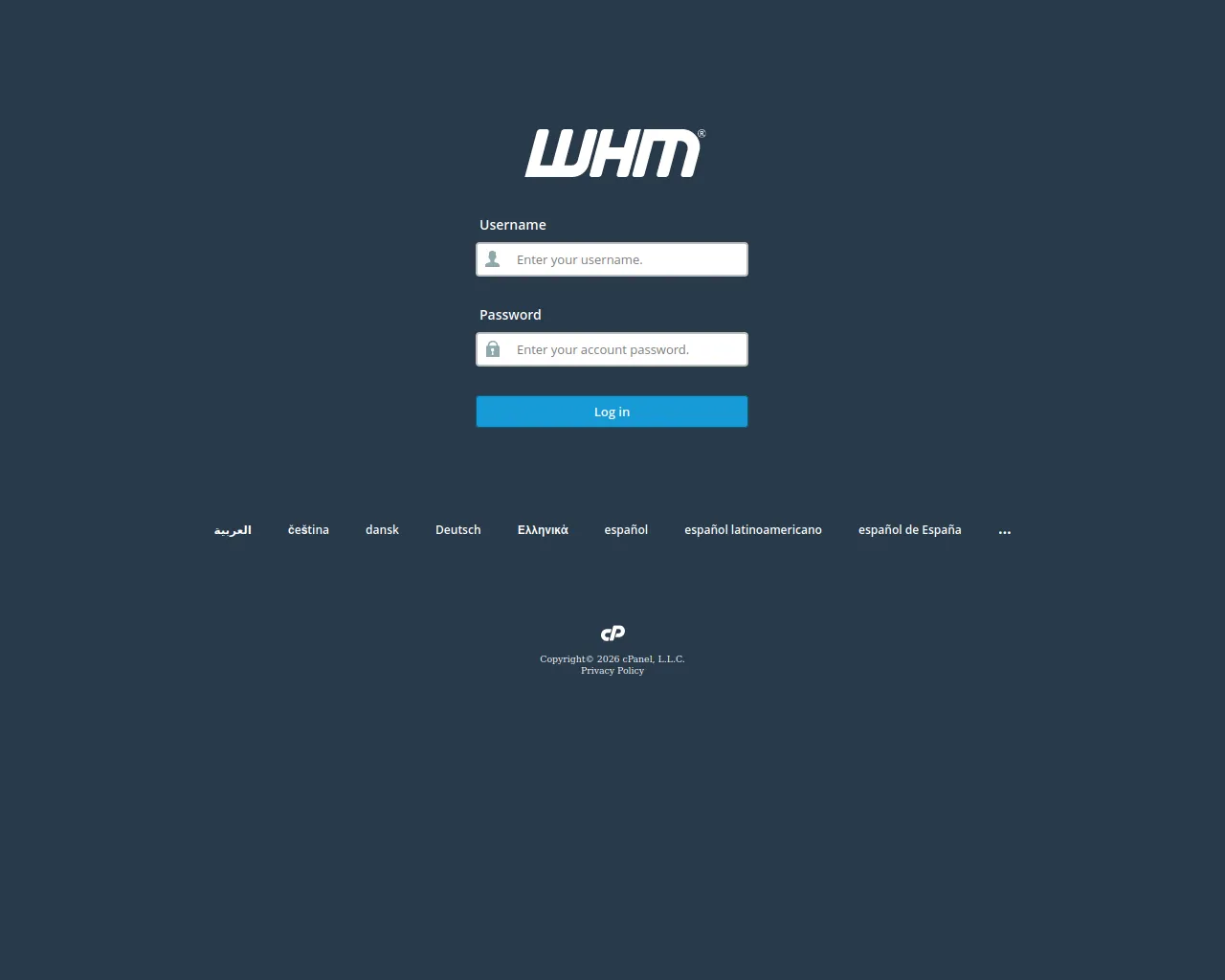 Screenshot of whm.sahej-xyz.examplemagma.com