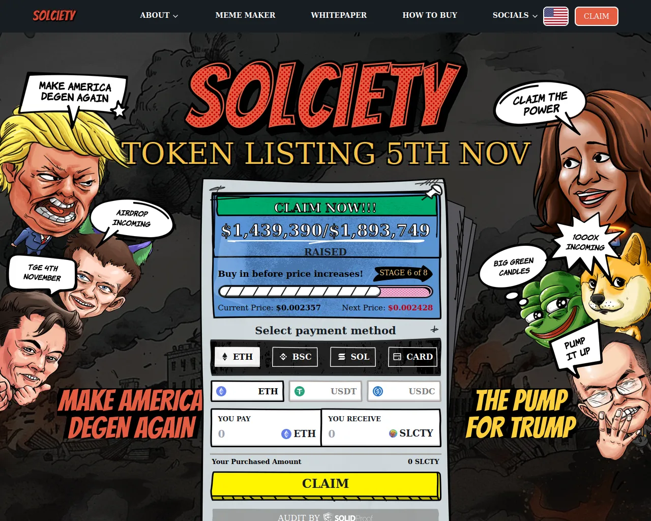 Screenshot of claim-solciety-io.pages.dev