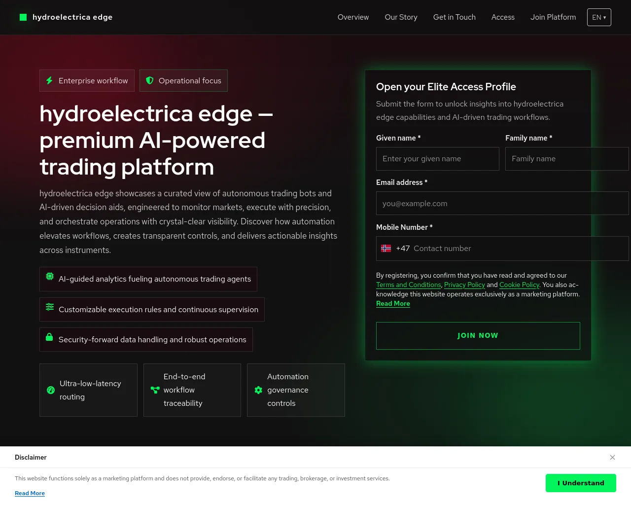 Screenshot of hydroelectricaedge.digital