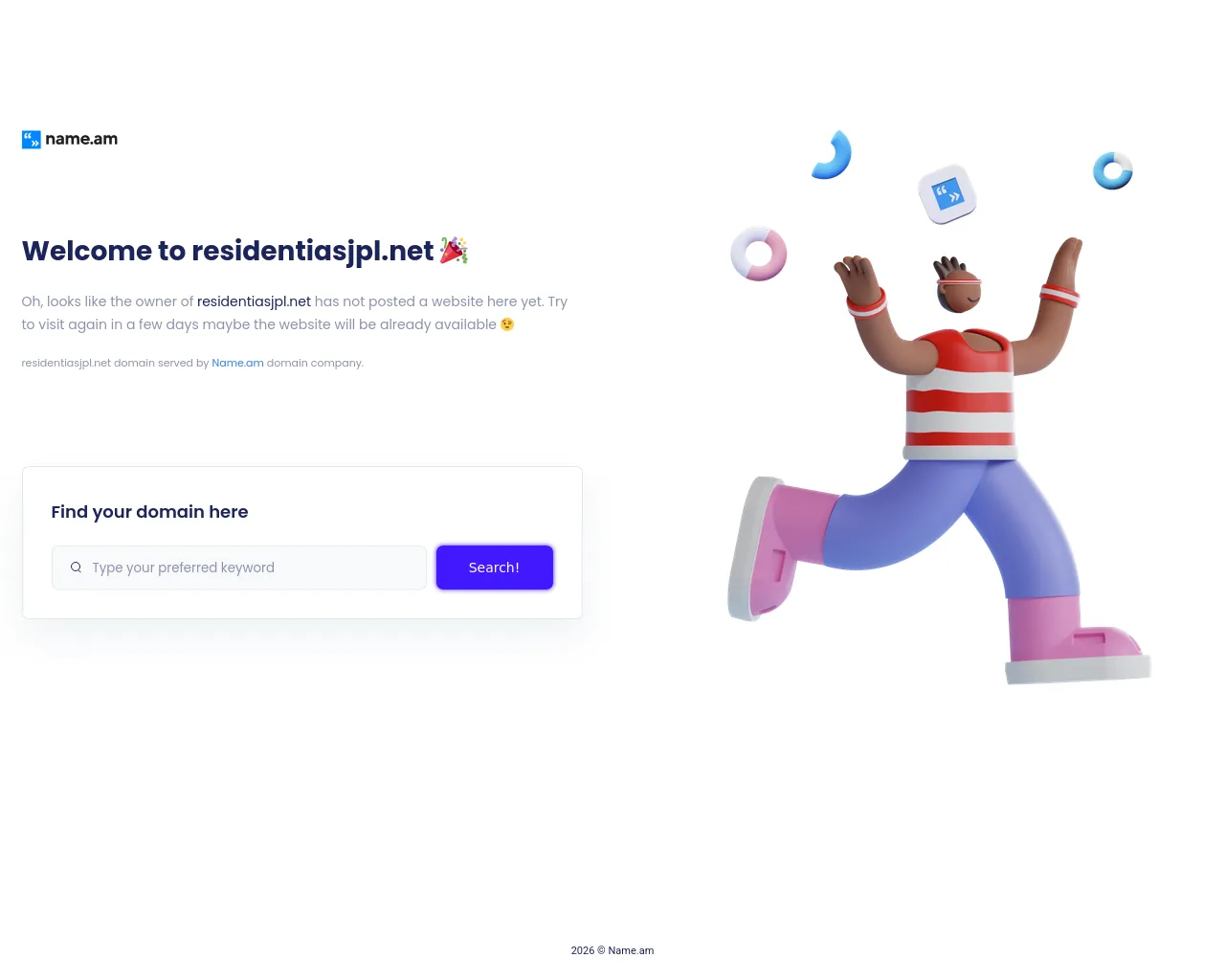 Screenshot of residentiasjpl.net