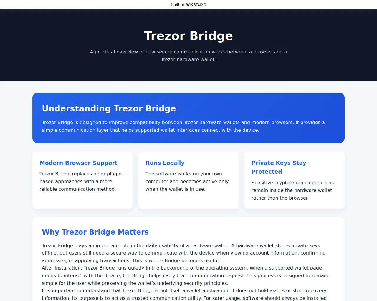 Screenshot of started-us-bridge.wixstudio.com