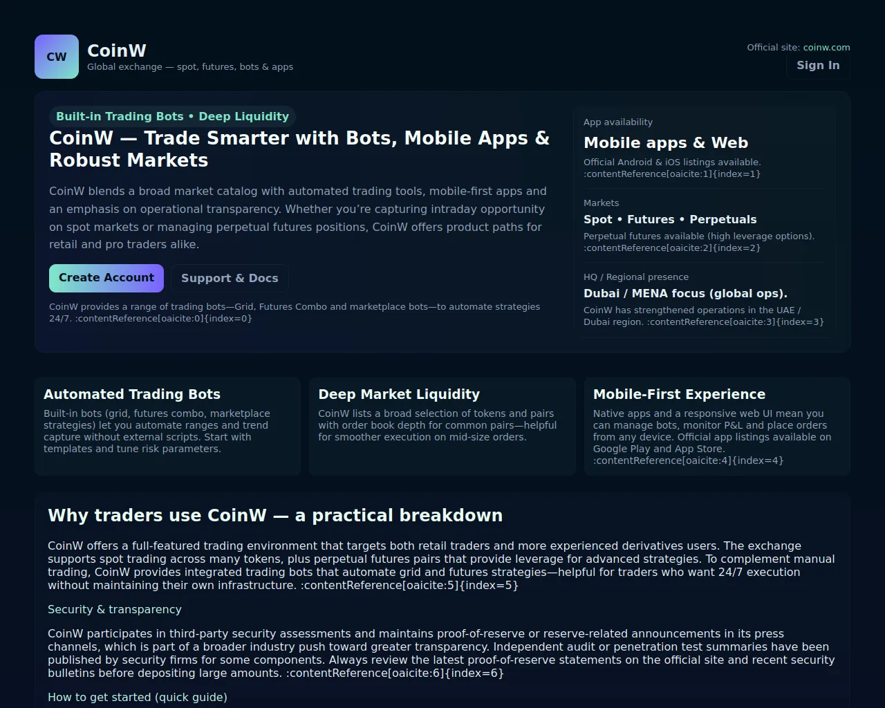 Screenshot of coin-w.pages.dev