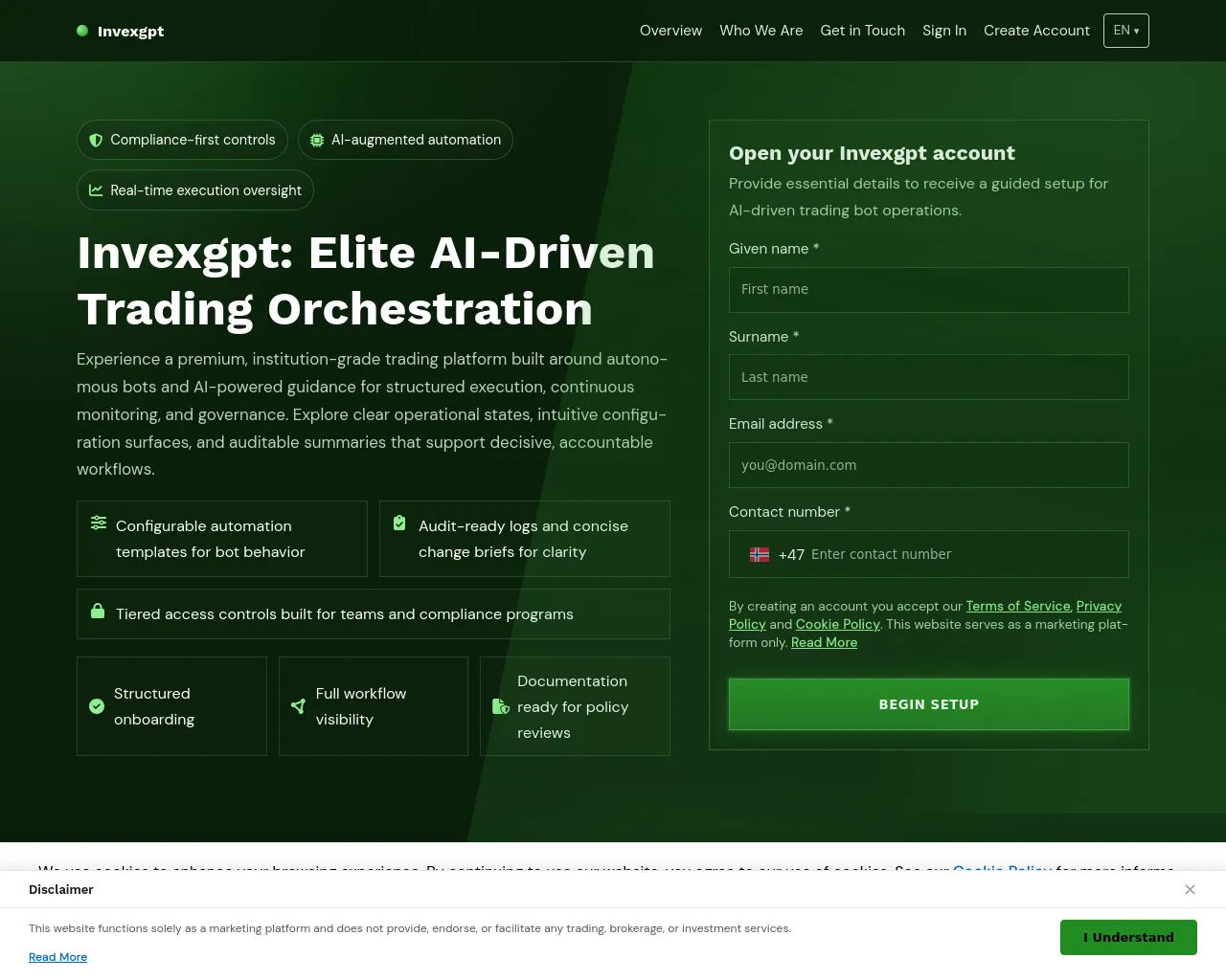 Screenshot of invexgpt.shop