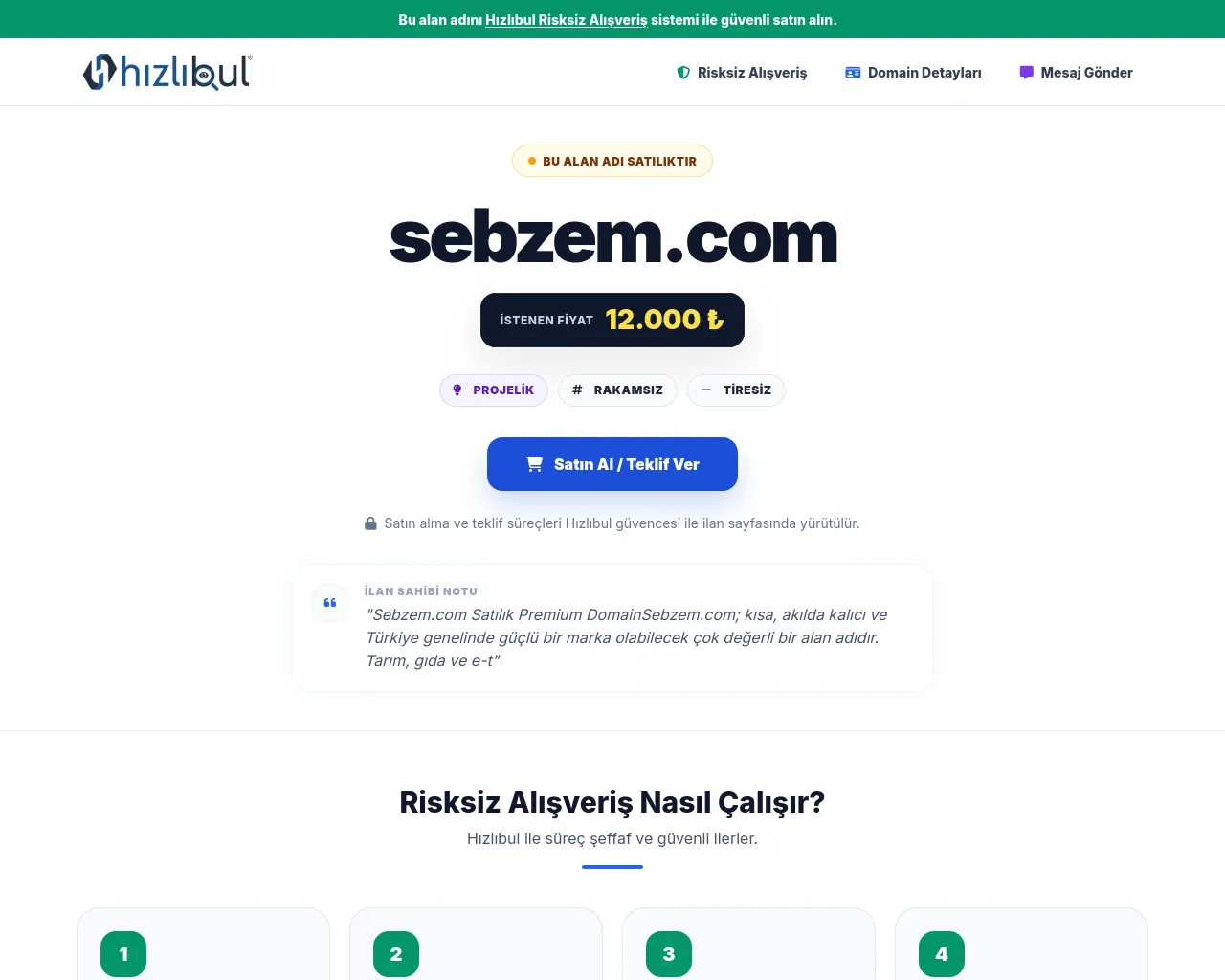 Screenshot of sebzem.com