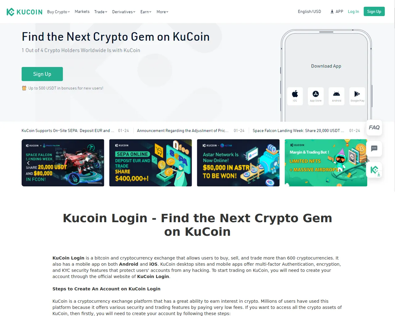Screenshot of kuicoinloggin.webflow.io