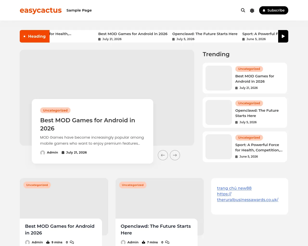 Screenshot of easycactus.co.uk