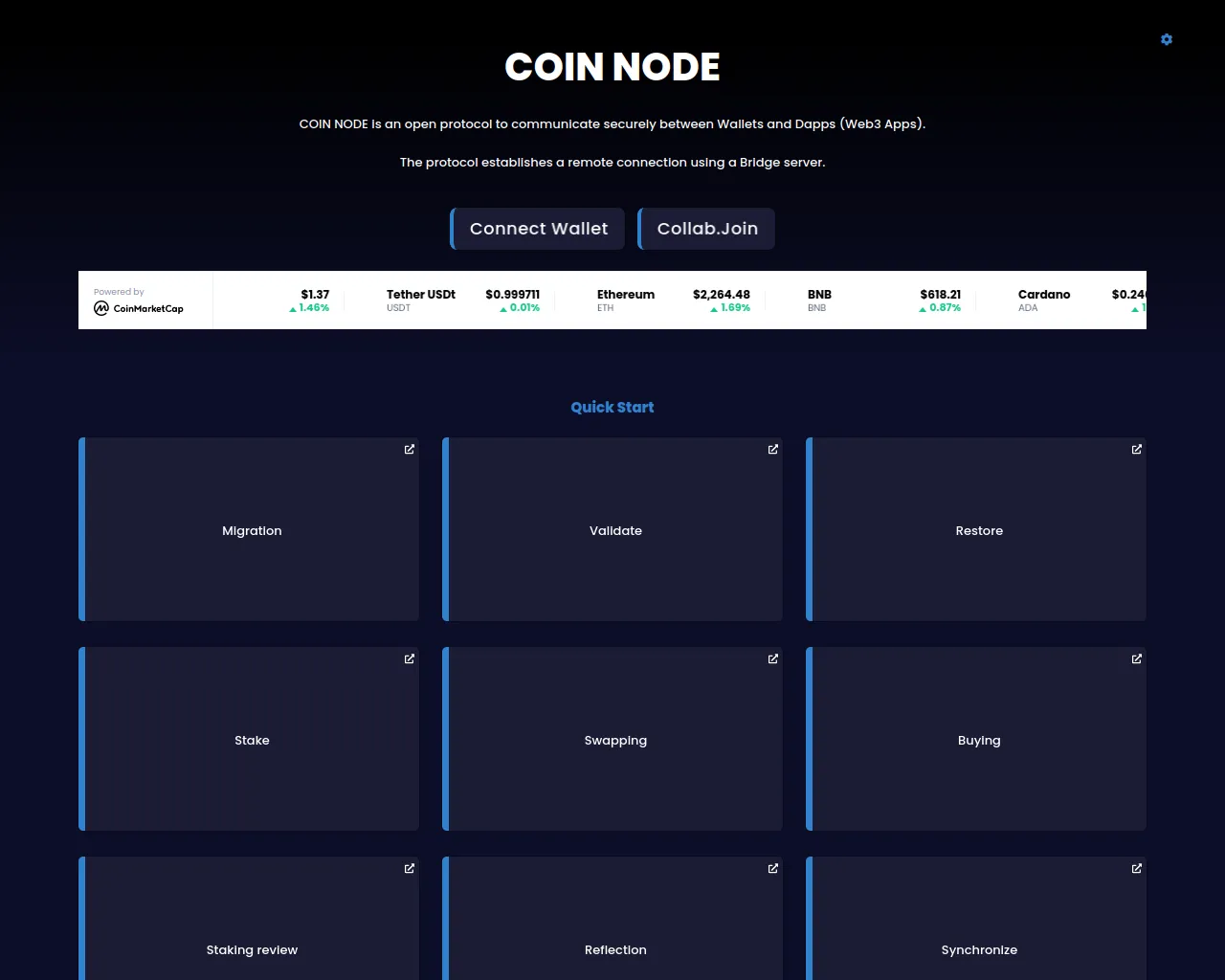Screenshot of decentralizedapp.pages.dev