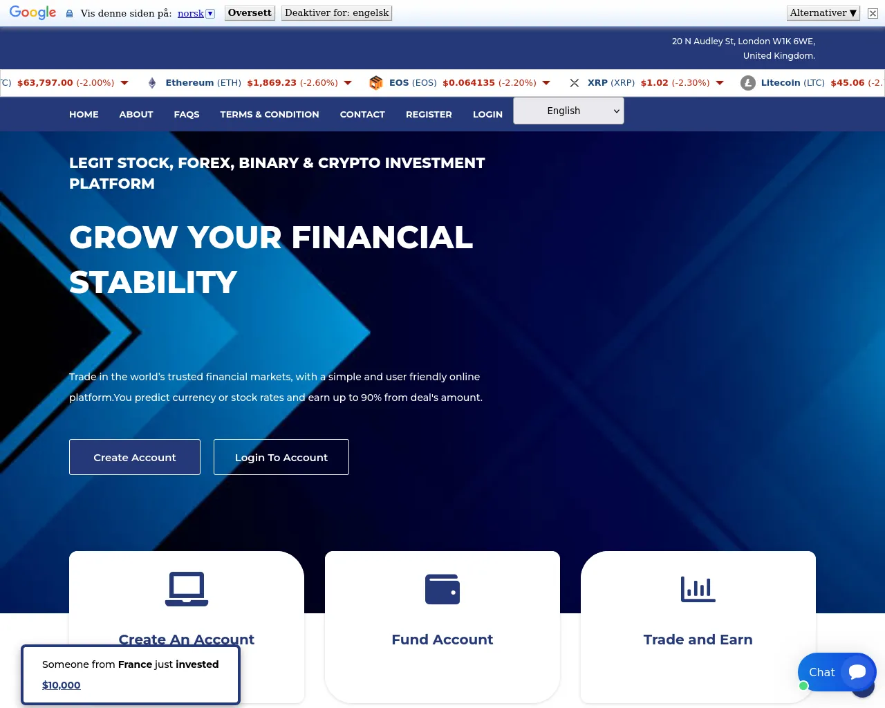 Screenshot of swiftenintrust.com
