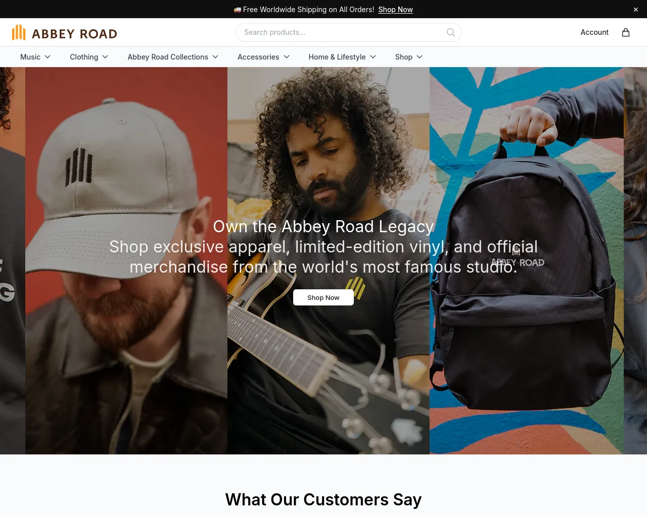 Screenshot of abbeyroadcollection.shop