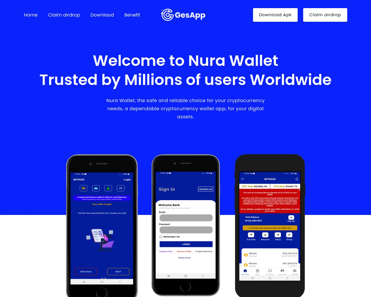 Screenshot of nura.cc