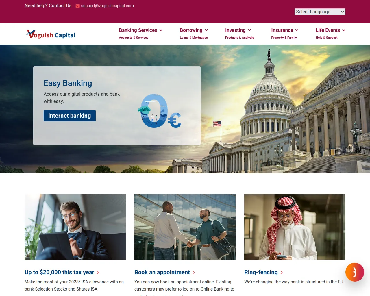 Screenshot of voguishcapital.com