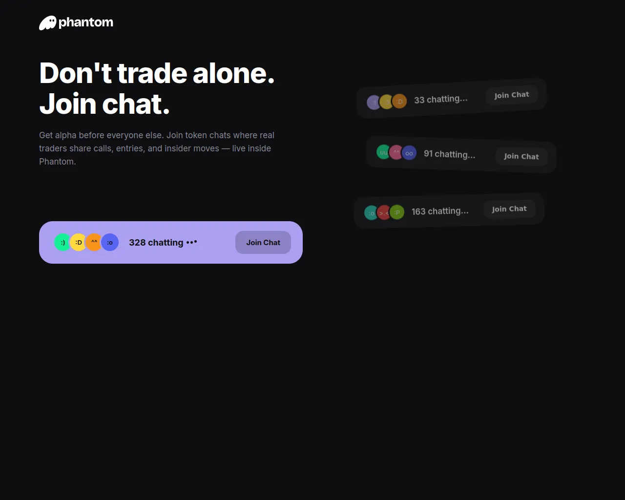 Screenshot of chat-phantom.xyz