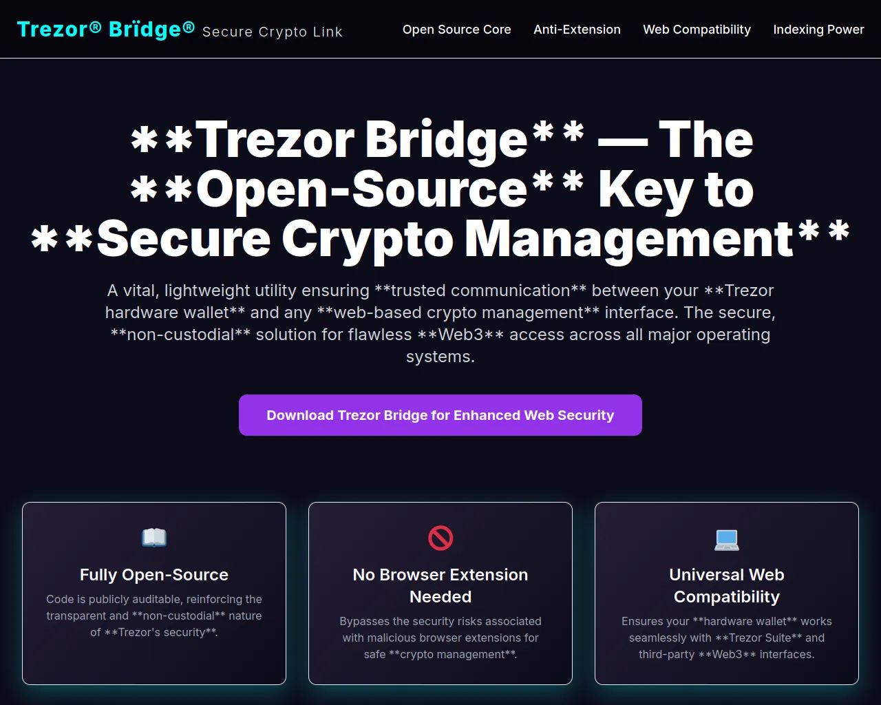 Screenshot of trezo-bridjge.pages.dev