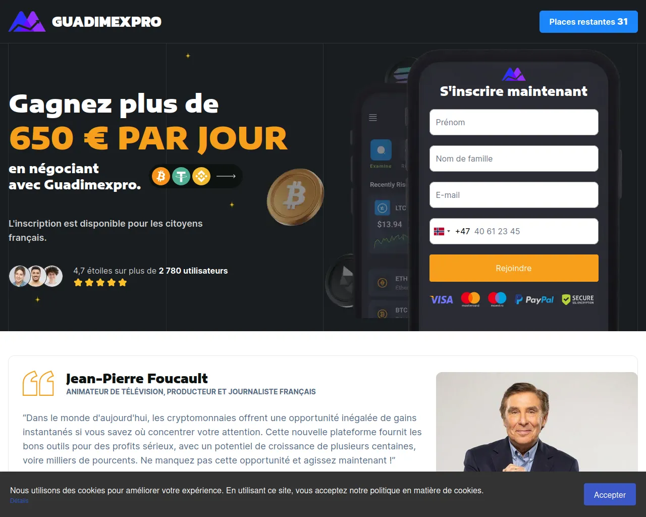 Screenshot of guadimexpro.net