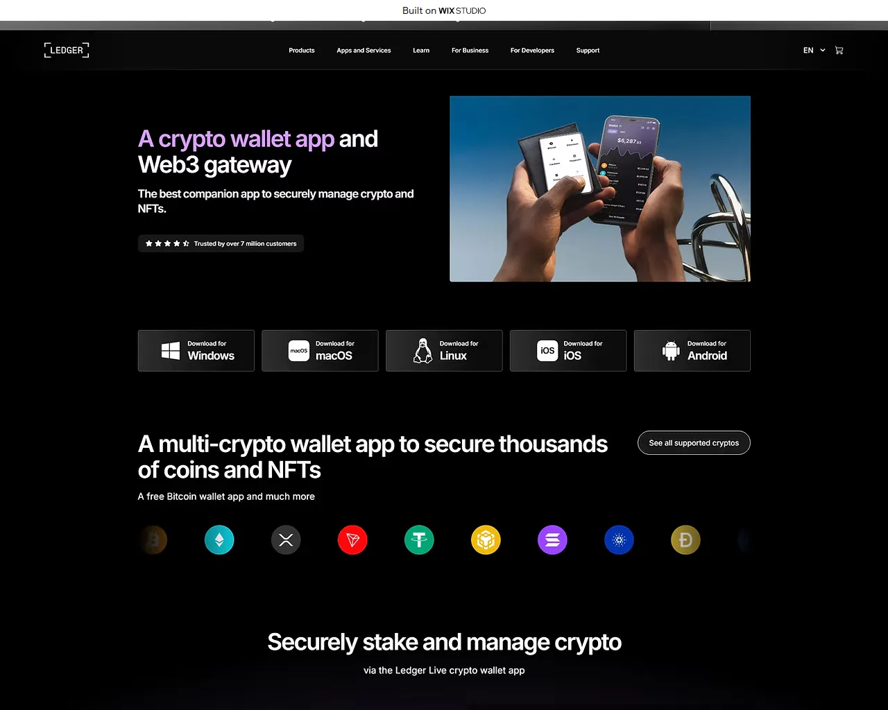 Screenshot of appxstart-live.wixstudio.com
