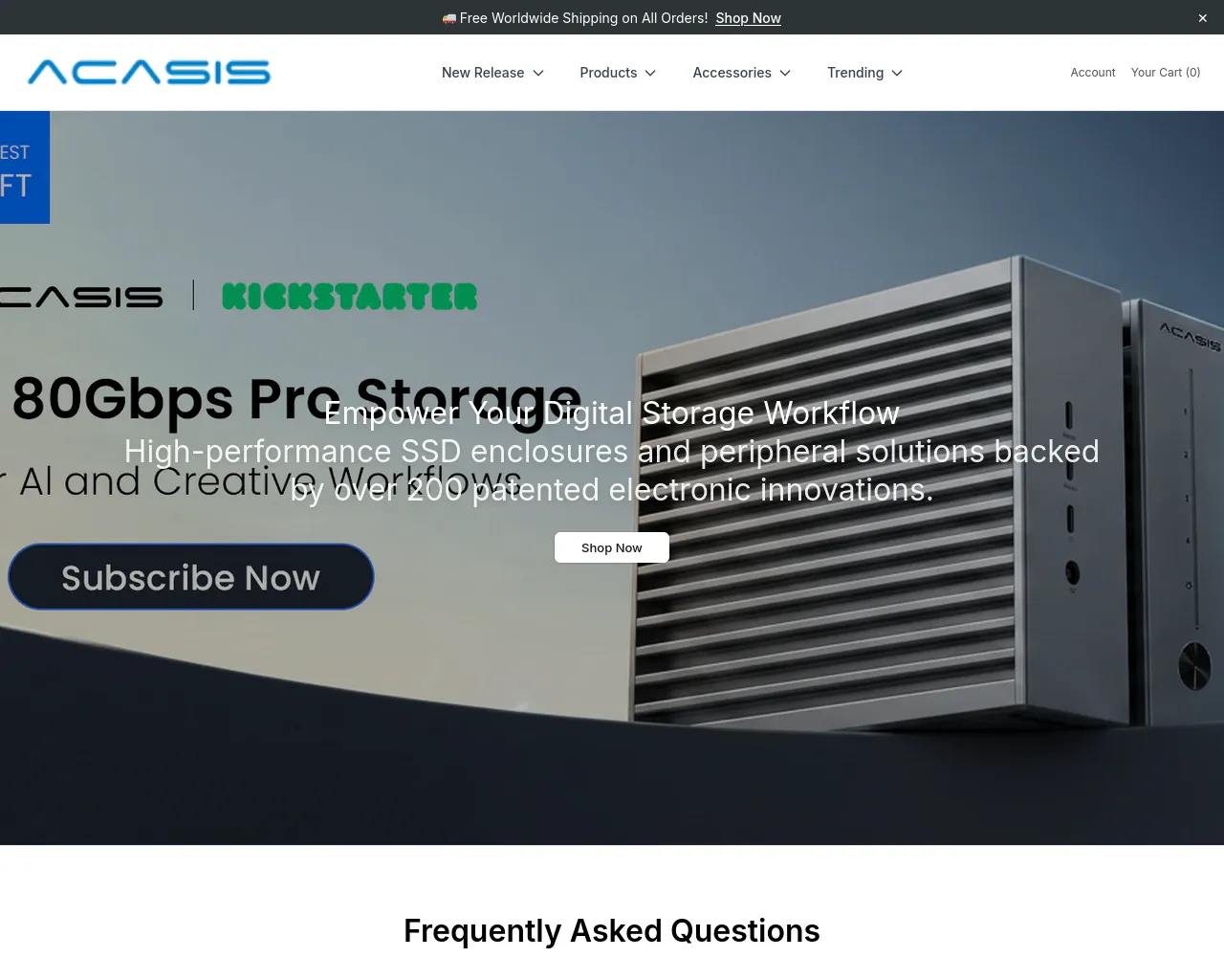 Screenshot of acasisgear.shop