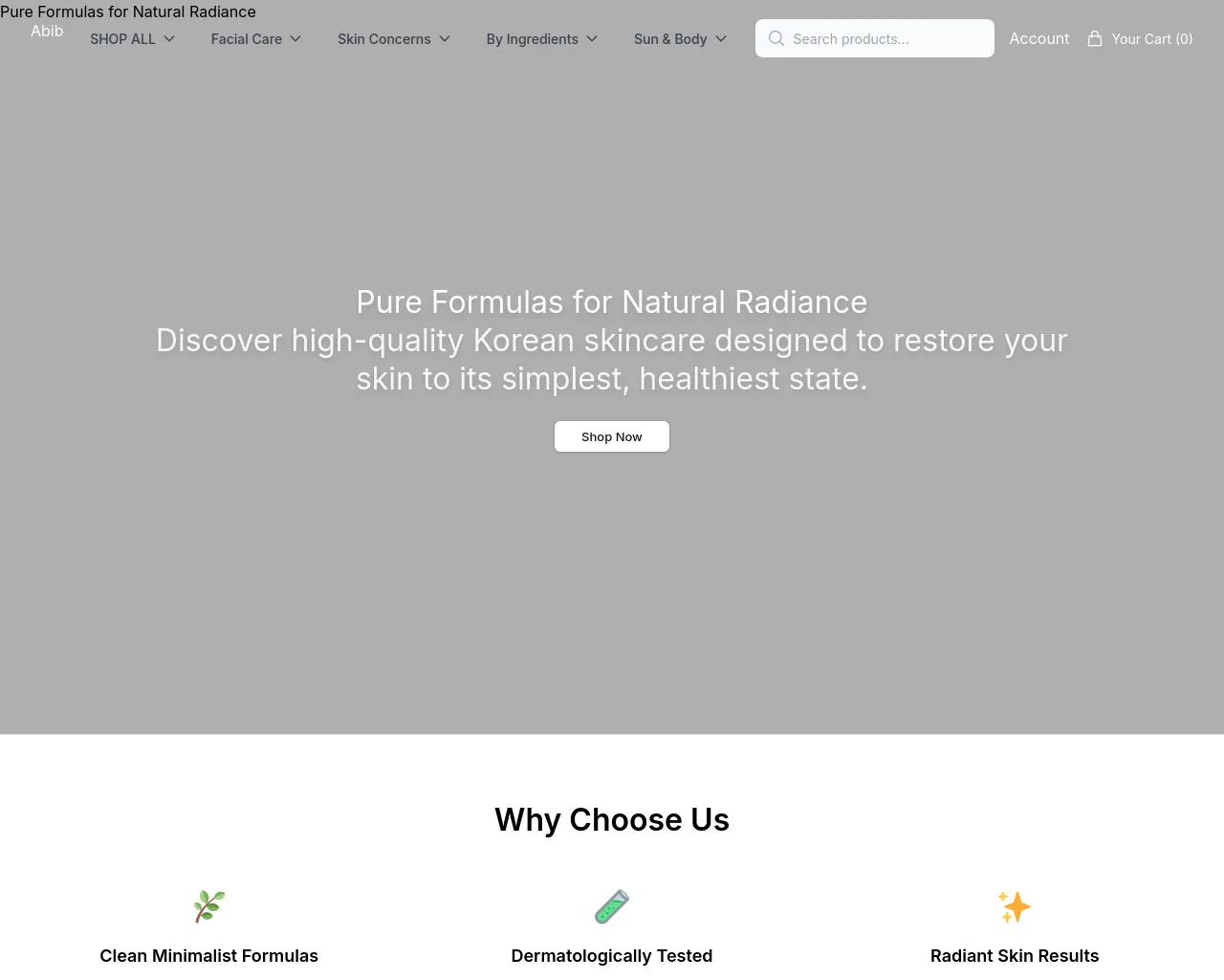 Screenshot of abibofficial.shop