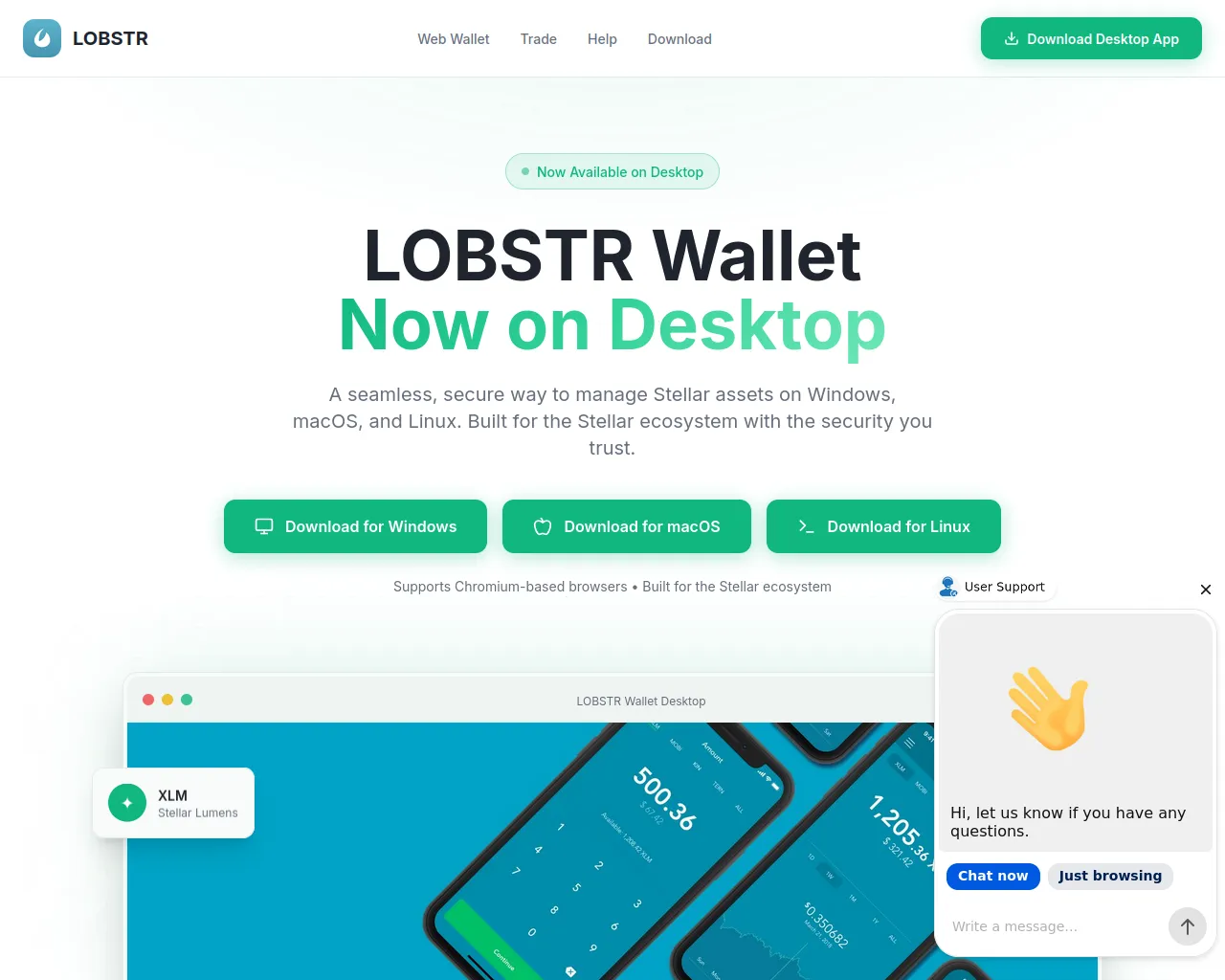 Screenshot of lobstrstellar.com