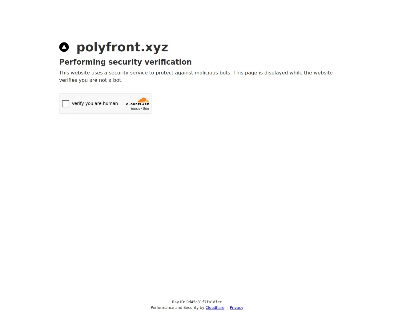 Screenshot of polyfront.xyz