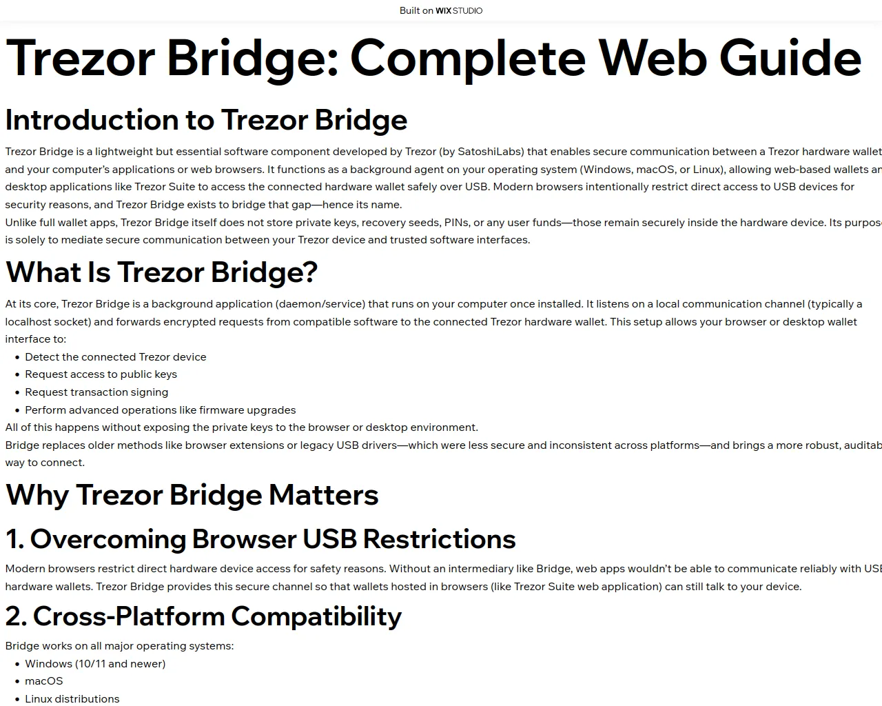 Screenshot of bridge-home.wixstudio.com