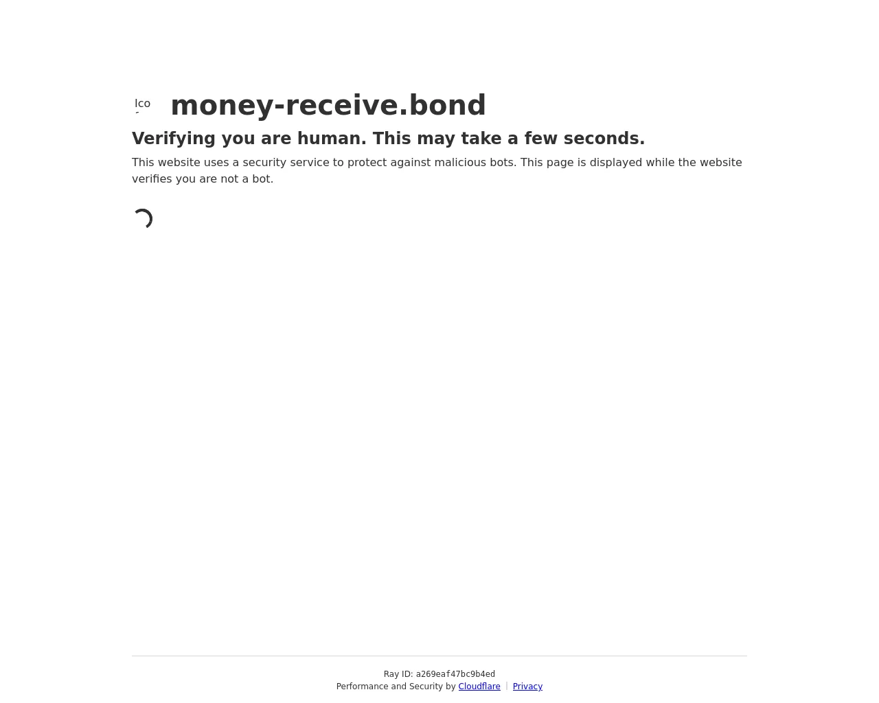 Screenshot of money-receive.bond