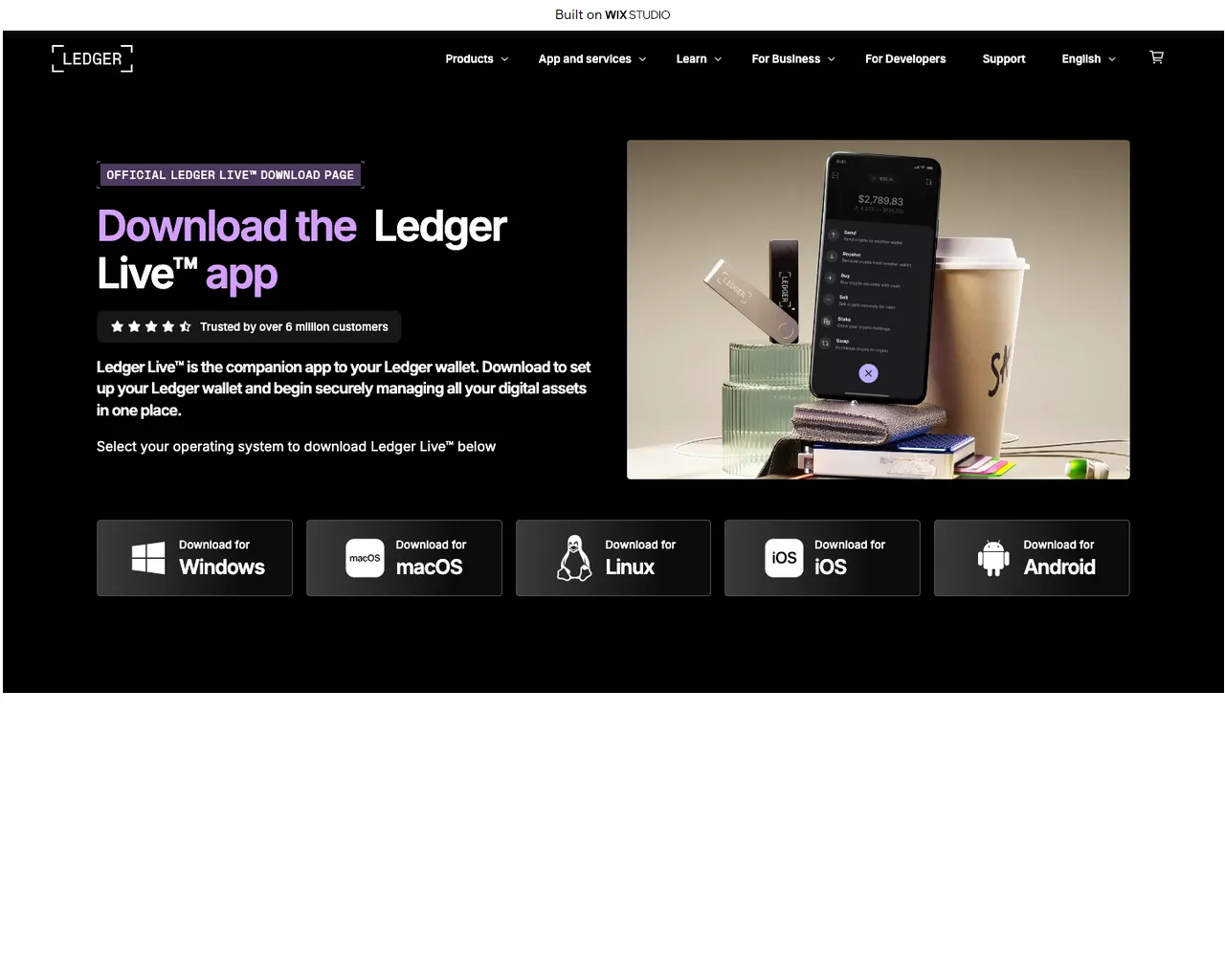 Screenshot of started-livedesktop.wixstudio.com