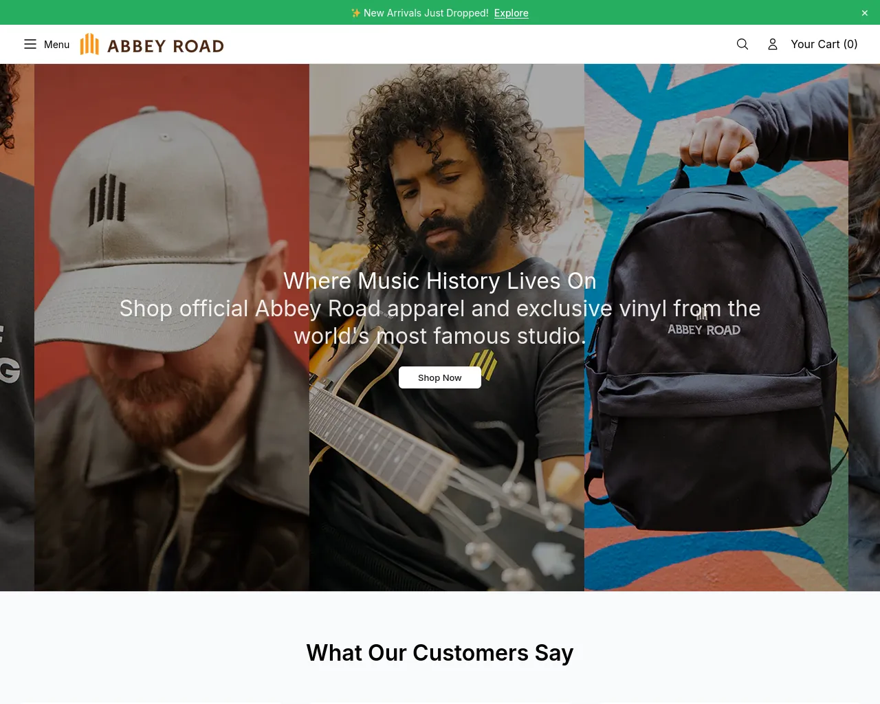 Screenshot of abbeyroadshop.shop