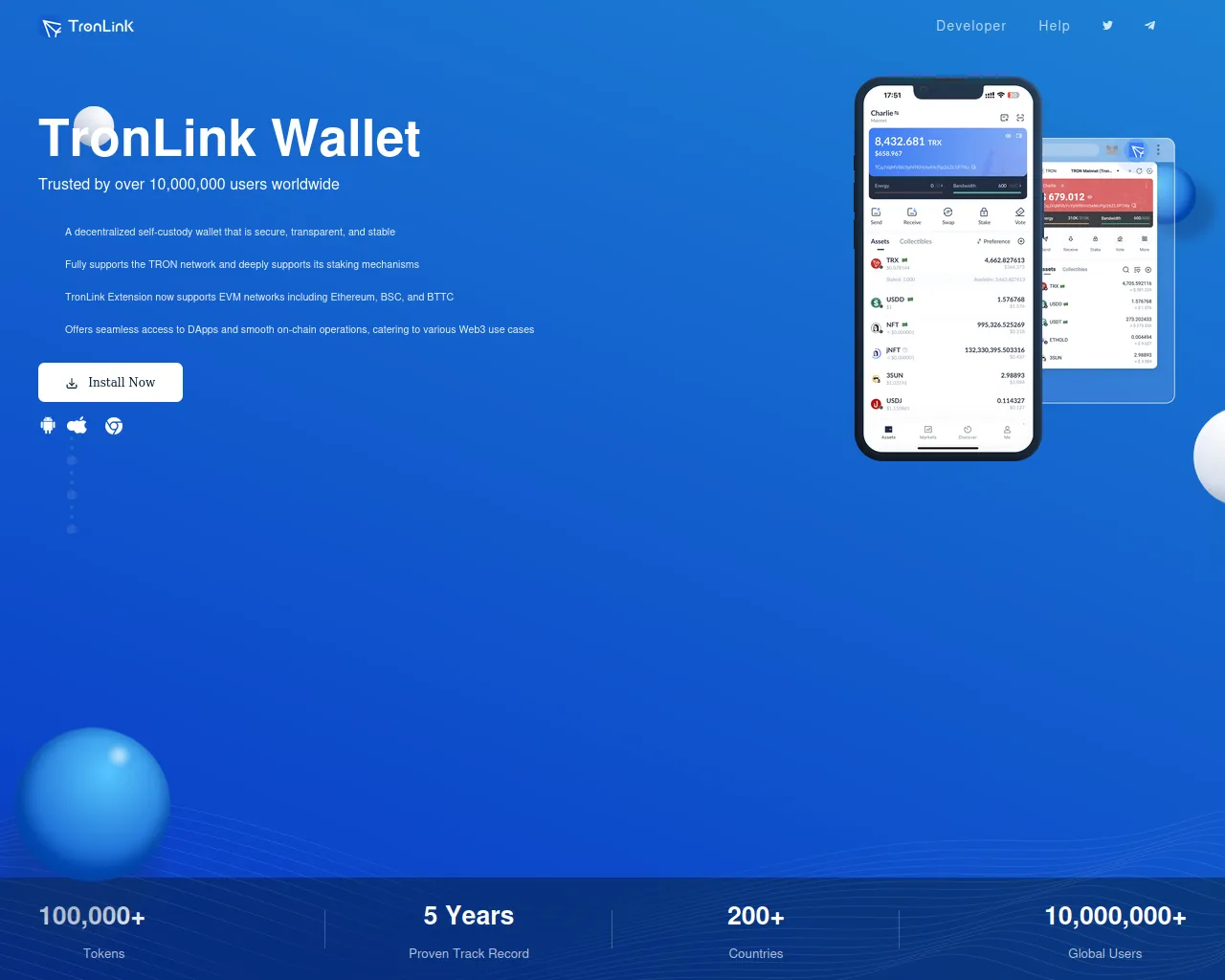 Screenshot of tronlinkcn.info