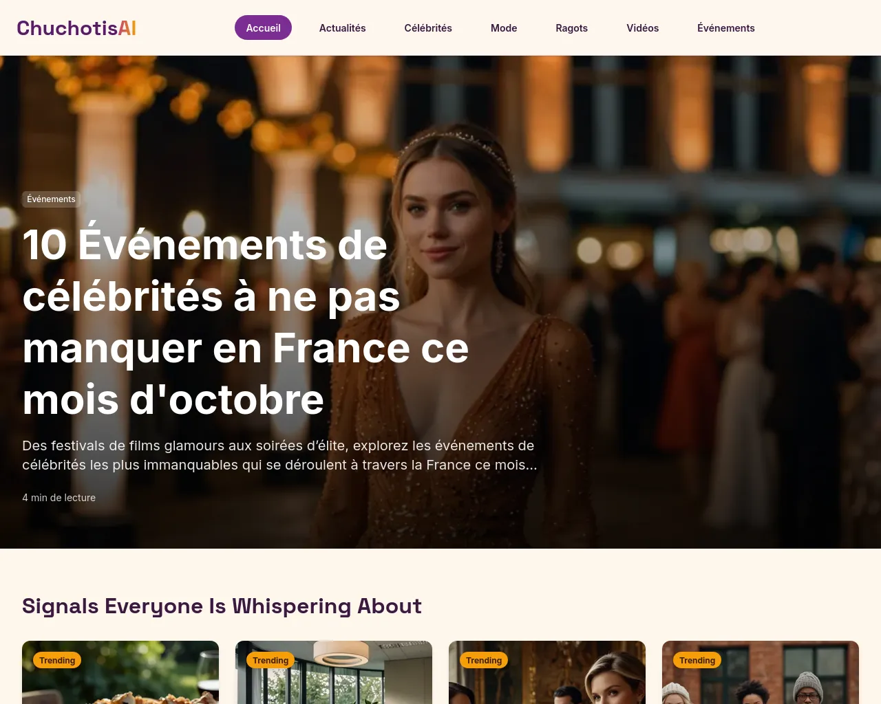 Screenshot of chuchotisai.com