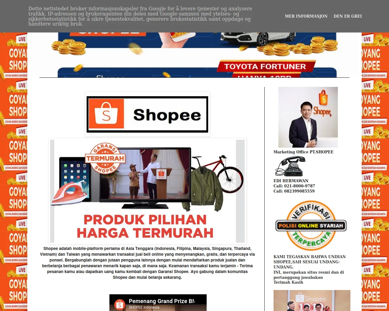 Screenshot of pt-shopee4559.blogspot.com