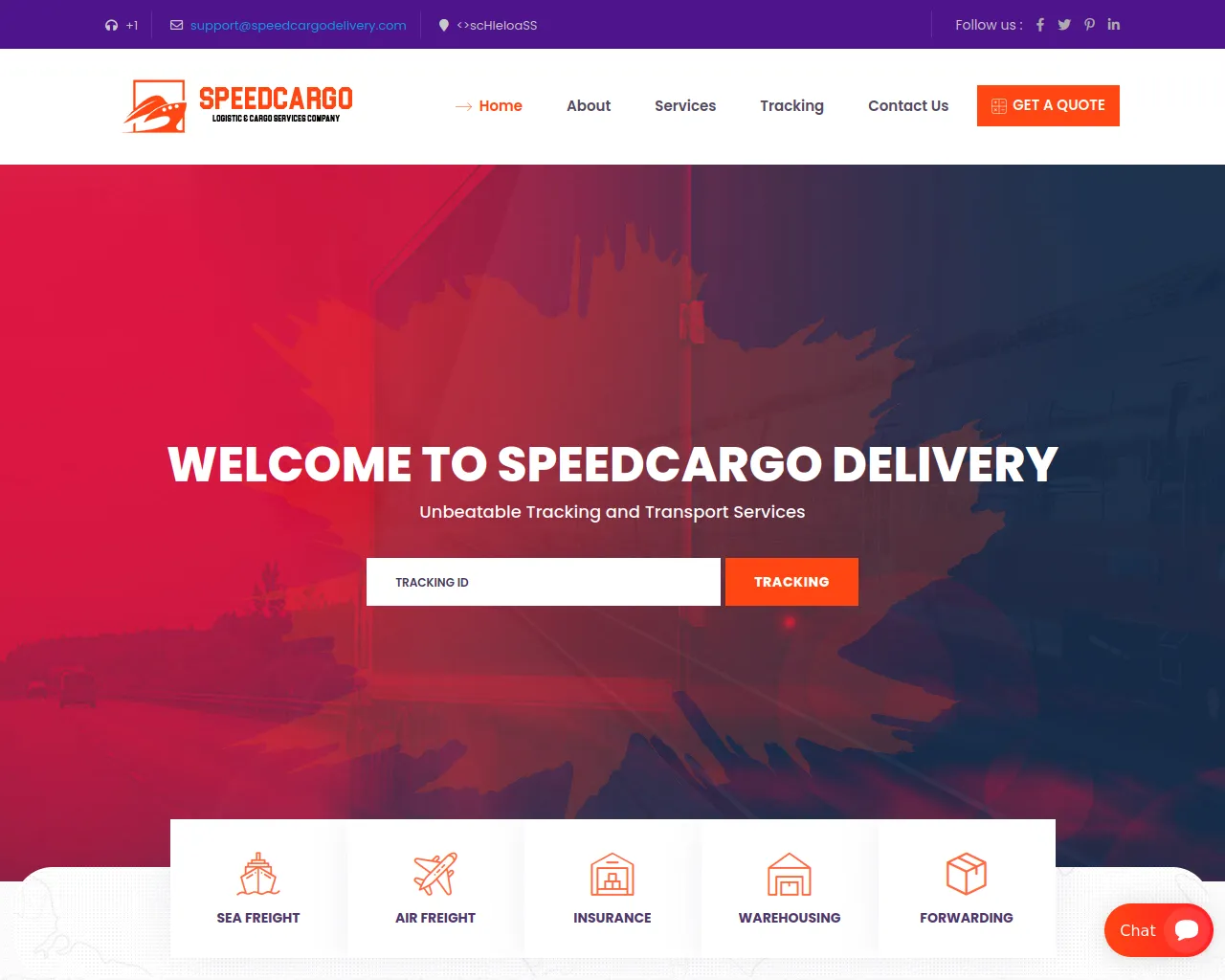 Screenshot of speedcargodelivery.com