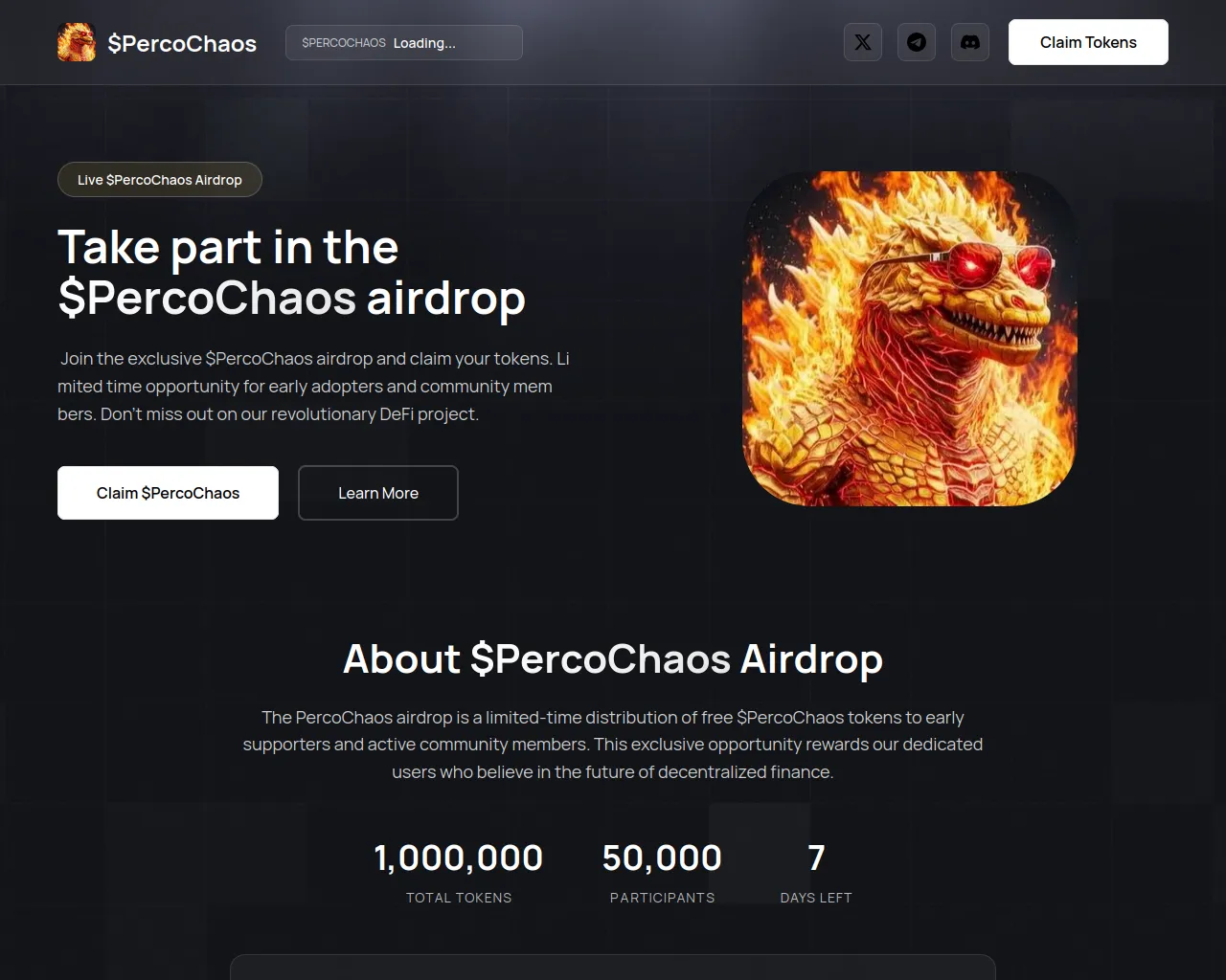 Screenshot of claim-percochaos.pages.dev
