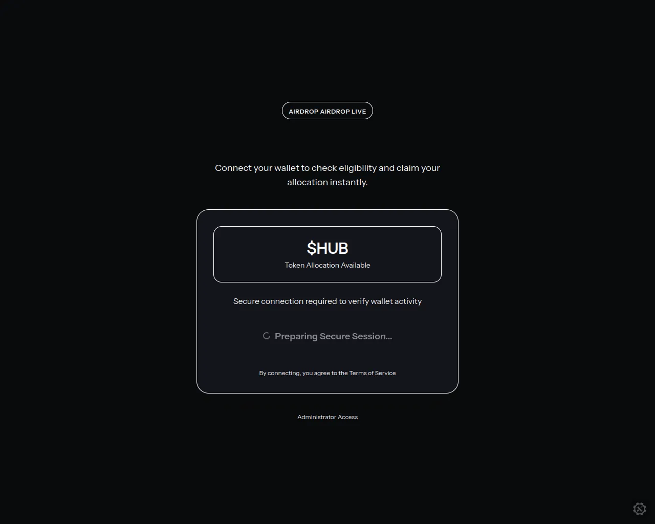 Screenshot of airdrop.premiumrefined.com