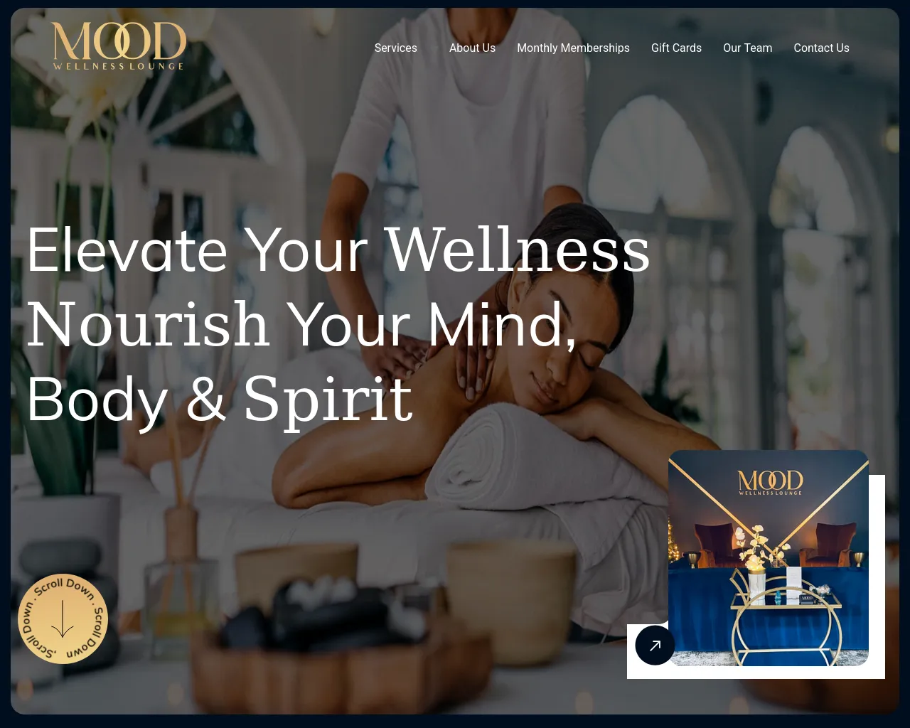 Screenshot of moodwellnesslounge.com