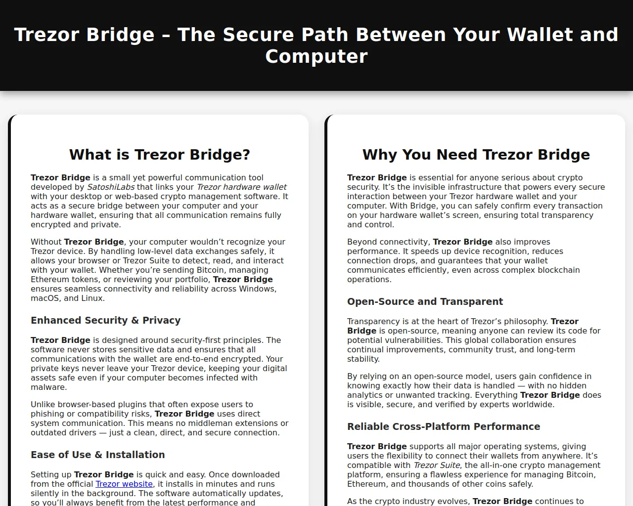 Screenshot of trezzer-brdge.pages.dev