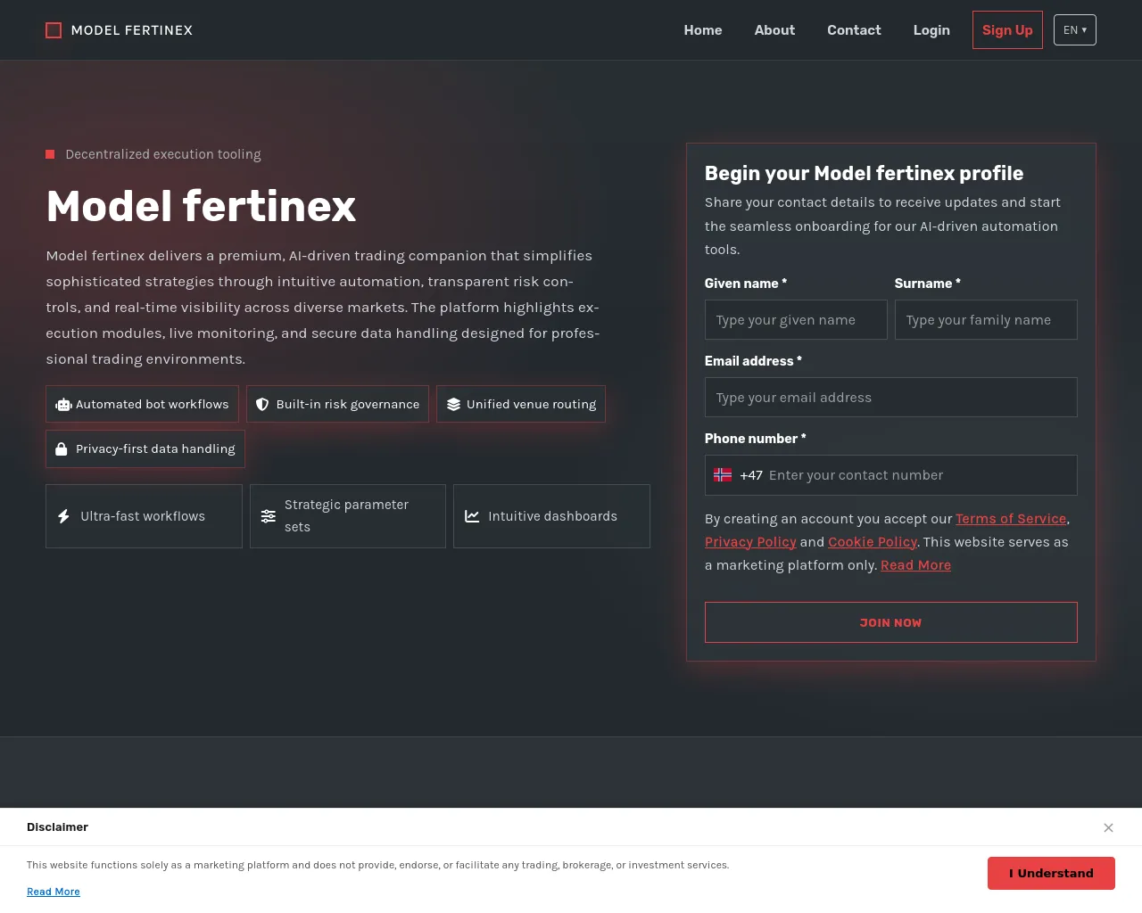 Screenshot of modelfertinex.pro