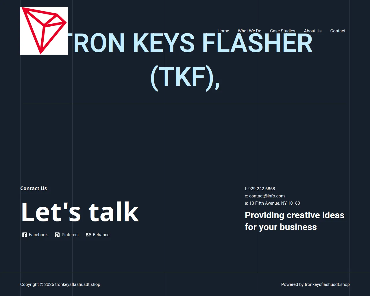 Screenshot of tronkeysflashusdt.shop