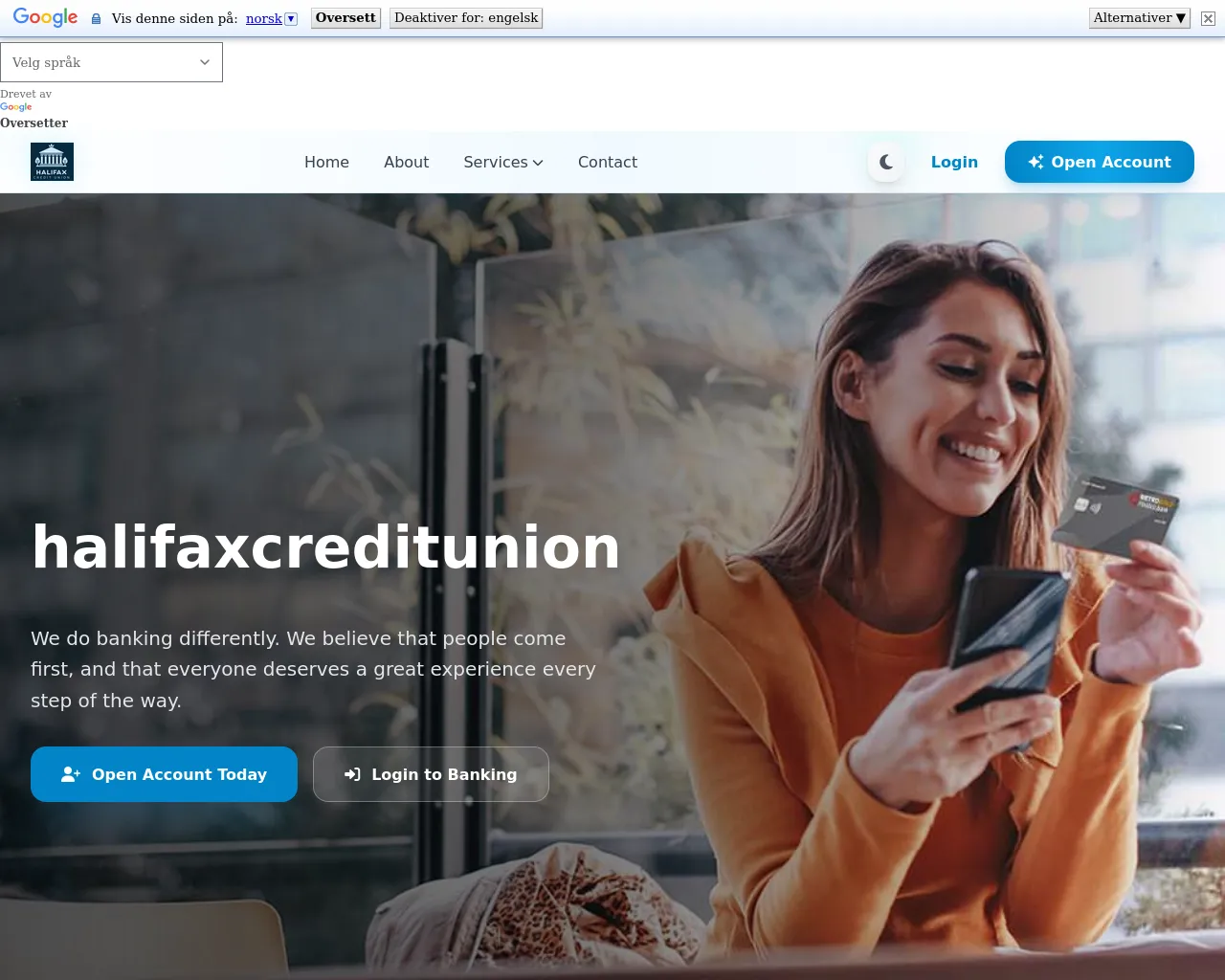 Screenshot of halifaxcreditunions.sflb.org